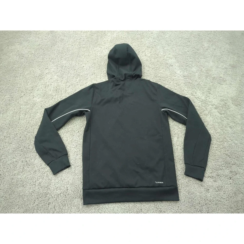 Adidas Full Zip Hoodie Mens Small Black adidas Basketball‎ Club Climawarm